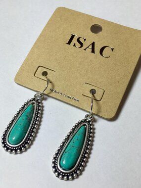 Natural Turquoise Earrings Isac Trading Co.